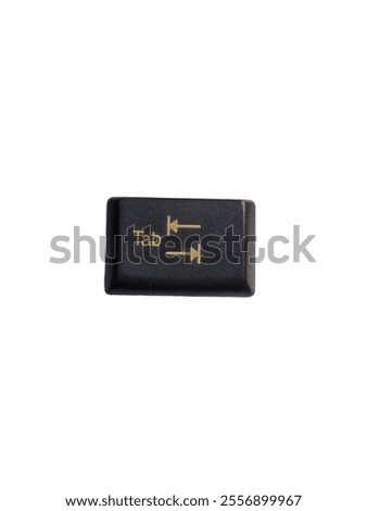 Tab Keyboard button on White Background. tabulator key or tabular key.