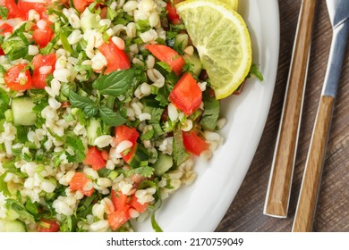 Tabbouleh Or Tabouleh Salad With Bulgur, Eastern Appetizer 