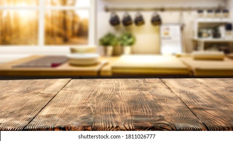 Table background of free space and autumn window in home interior  - Powered by Shutterstock