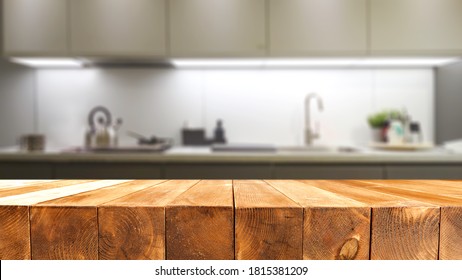 Table Background Free Space Kitchen Interior ภาพสต็อก 1815381209 ...