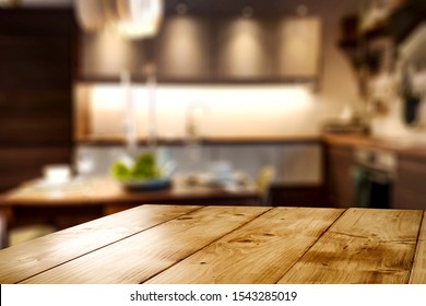 Table background of free spacefor your decoration and kitchen interior 