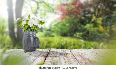 Table background and spring time 