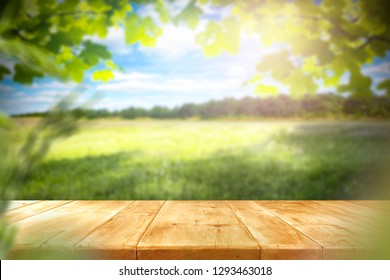 Table background and spring time 
