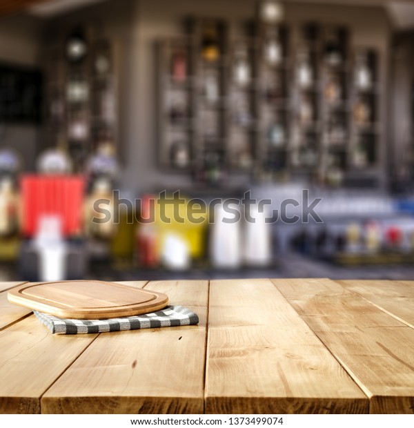 Table Background Summer Bar Free Space Stock Photo Edit Now