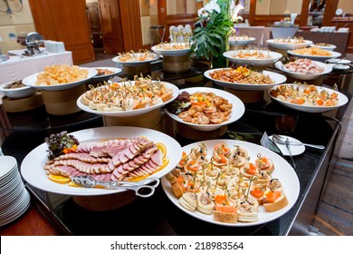 Table With Catering Food