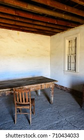 Table And Chair At Fort Spokane In Lake Roosevelt National Recreation Area