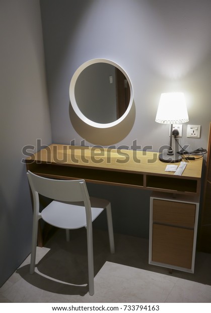 Table Chair Small Simple Hotel Bedroom Stock Photo Edit Now