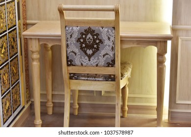 Table and chairs for work.