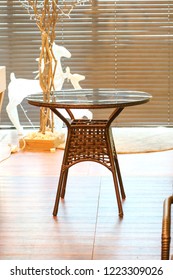  Table And Christmas Decor In Living Room                              