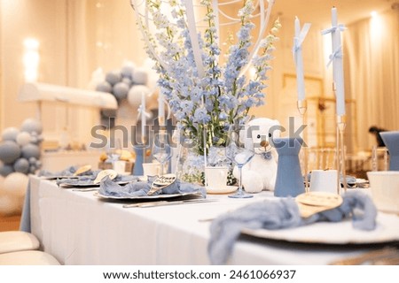 Table decor at brit mila event or circumcision 