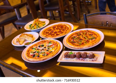 Table with different type of food