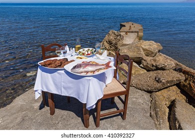  Table To Dinner, Lobster, Wine And The Choice Of Fish For Cooking