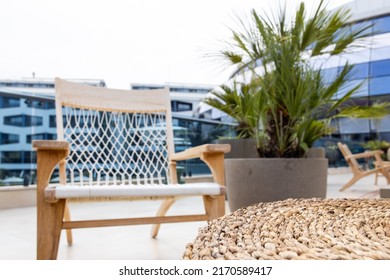 Table empty background in outdoor cafe , modern restaurant background.Front view. . Dining table. Brochure background.Bar outside in summer vacation 