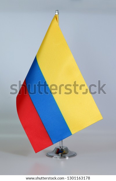 Table Flag Colombia Flagpole Stock Photo Edit Now 1301163178