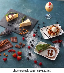 A table full of desserts