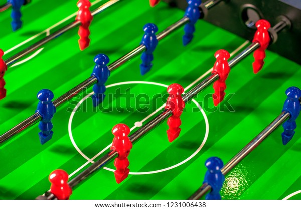 Table Hockey Mini Soccer Background Plastic Royalty Free Stock Image