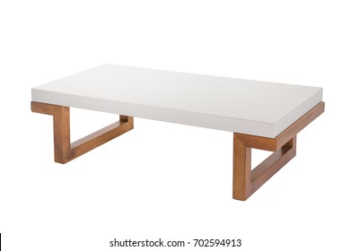 Table Isolated On White Background.