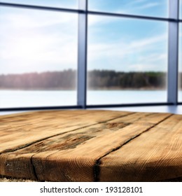 table and lake 