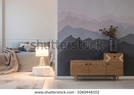 Similar – Image, Stock Photo bed landscape Blanket