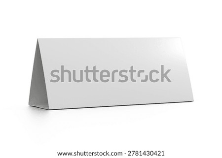 table menu mockup-on transparent background