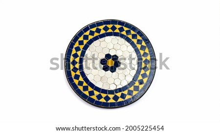 table mosaic traditional fes mosaic colorful mosaic maroc