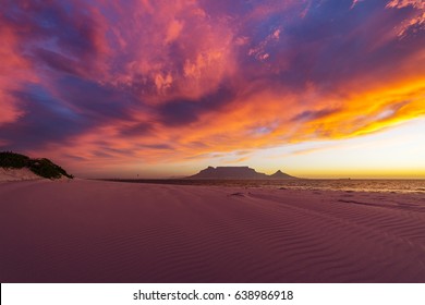 Table Mountain Beach Sunset