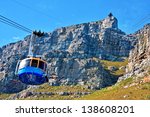 table mountain cable way in cape town, south africa