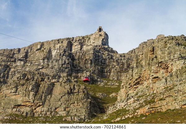 The
Table Mountain Cable Way as seen here in August 2017, was opened on
October 4, 1929, and has provided tourists with a way to ascend the
summit and admire the views with ease of access.
