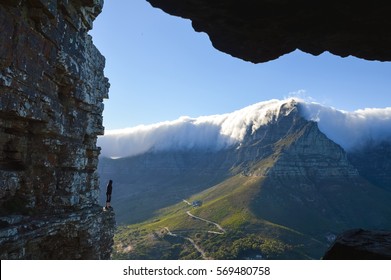 table mountain cape town aerial