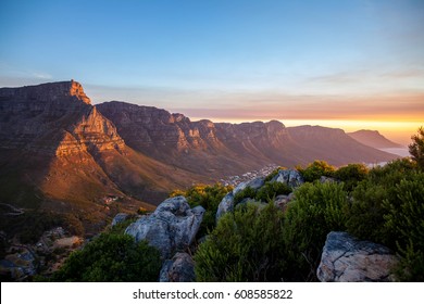 Table Mountain During Sunset