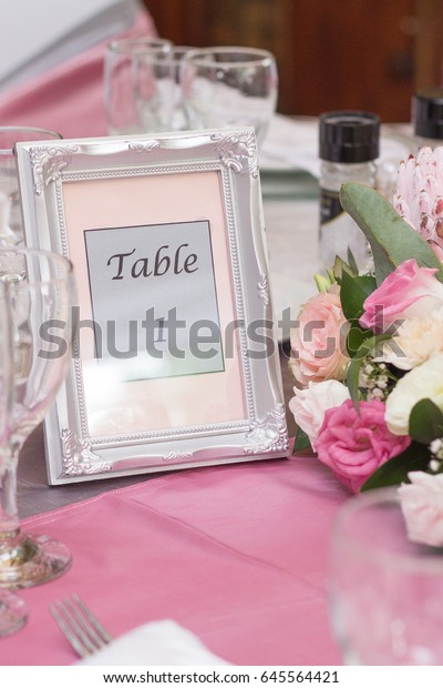 Table Number Silver Ornate Photo Frame Stock Photo Edit Now