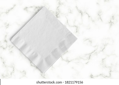 Table Paper Napkin Mockup On Marble