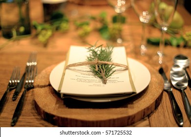 Table is ready/silverware/plate