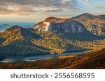 Table Rock State Park, South Carolina, USA at dusk in autumn.