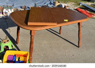 Table For Sale At A Yard Sale