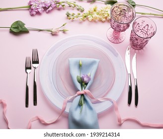 table serving for romantic dinner - Powered by Shutterstock