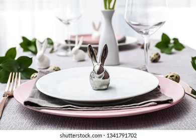 Table Set For Easter Celebration