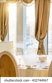 table set for meal
