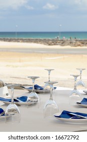 Table Setting At The Beach