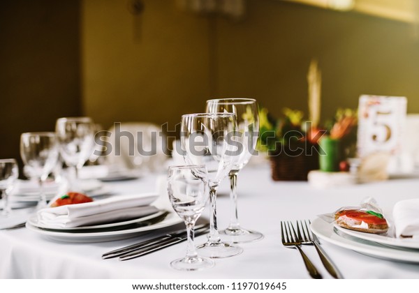 Table Setting Event Party Wedding Reception Stock Photo Edit Now