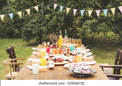 Table Setting Food Celebration Party Concept