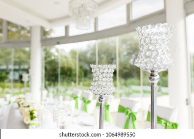 Table Setting At Luxury Wedding Reception 