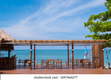 Table setting on the beach side balcony.