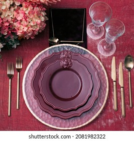 Table setting for romantic dinner - Powered by Shutterstock