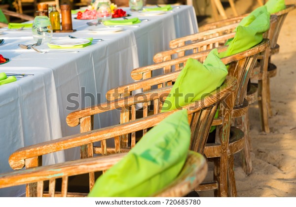 Table Setting Wedding Reception Red Yellow Stock Photo Edit Now