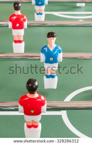 Table soccer players 