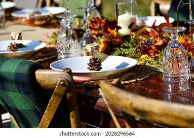 Table Spread Of An Autumn Family Gathering