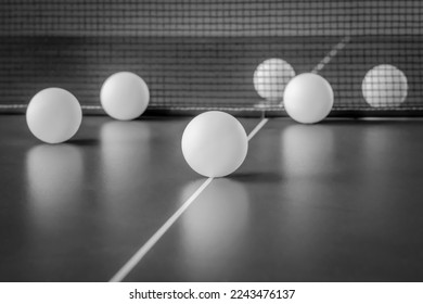 Table tennis balls on a blurred background. - Powered by Shutterstock