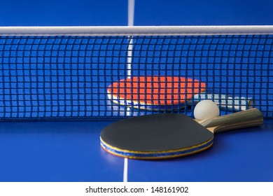 Table Tennis Rackets Top View Table Stock Photo 148161902 | Shutterstock