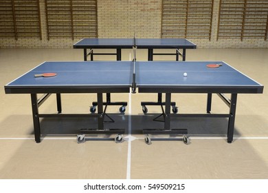 Table Tennis In The Sports Hall